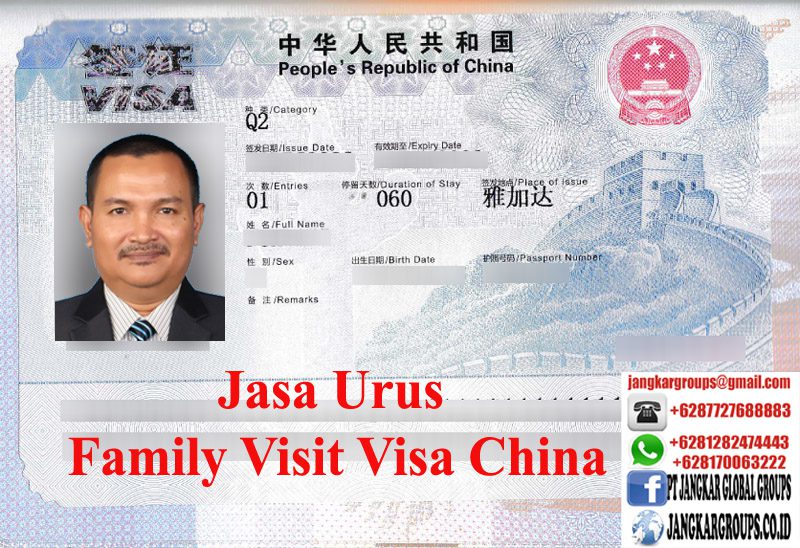 Contoh Visa China Kategori Q2