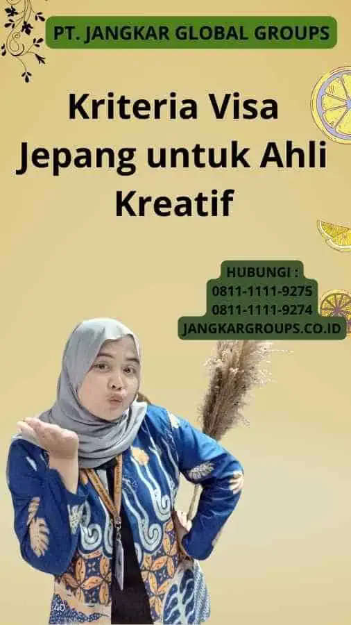 Kriteria Visa Jepang untuk Ahli Kreatif