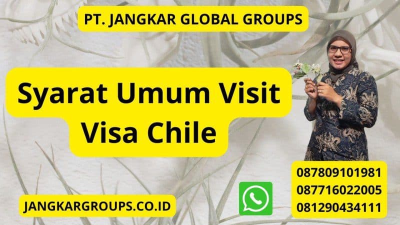 Syarat Umum Visit Visa Chile