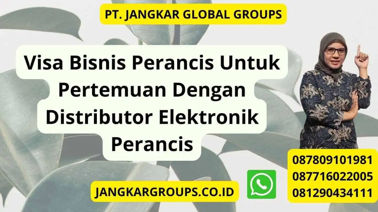 Visa Bisnis Perancis Untuk Pertemuan Dengan Distributor Elektronik Perancis