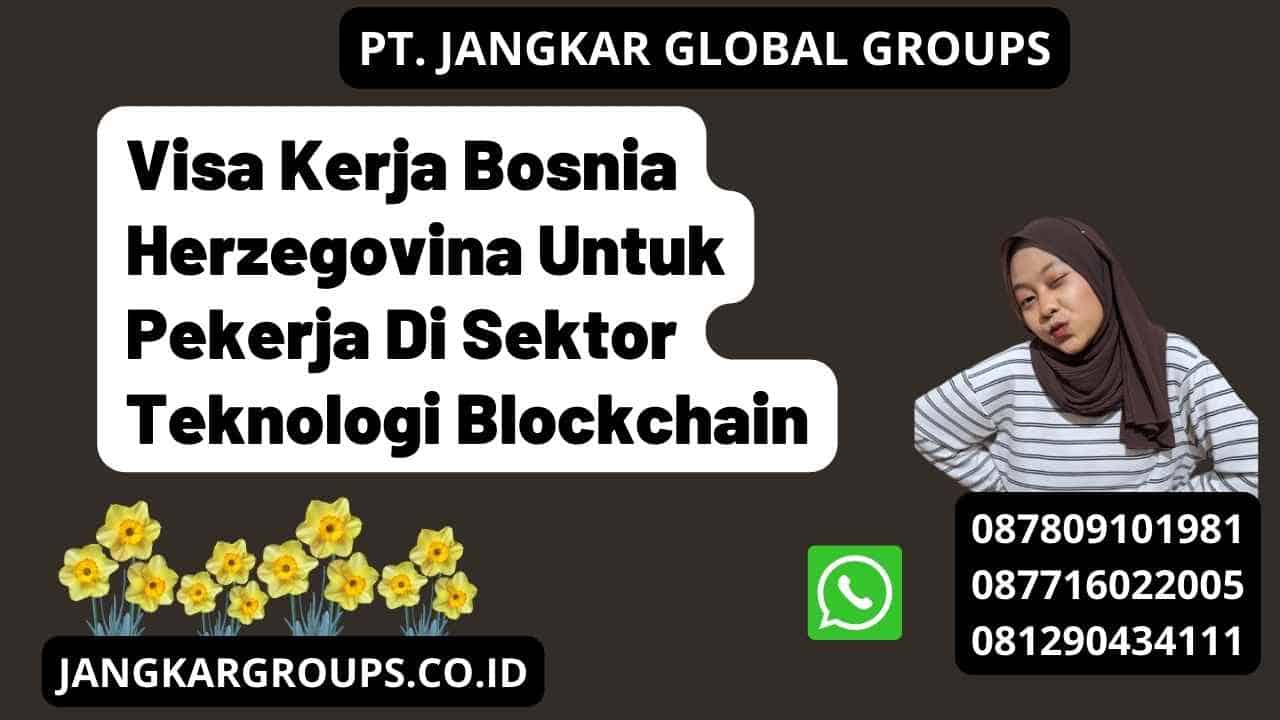 Visa Kerja Bosnia Herzegovina Untuk Pekerja Di Sektor Teknologi Blockchain