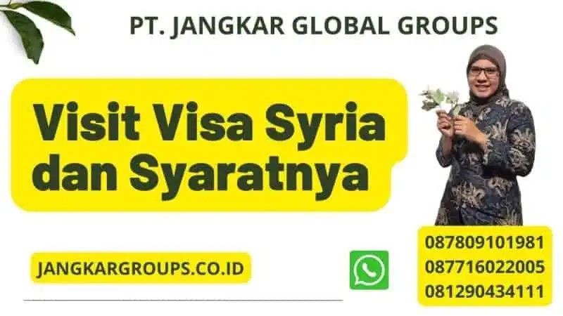 Visit Visa Syria dan Syaratnya