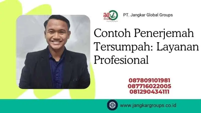 Contoh Penerjemah Tersumpah Layanan Profesional