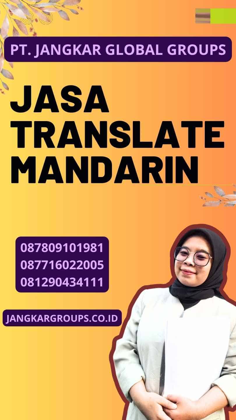 Jasa Translate Mandarin