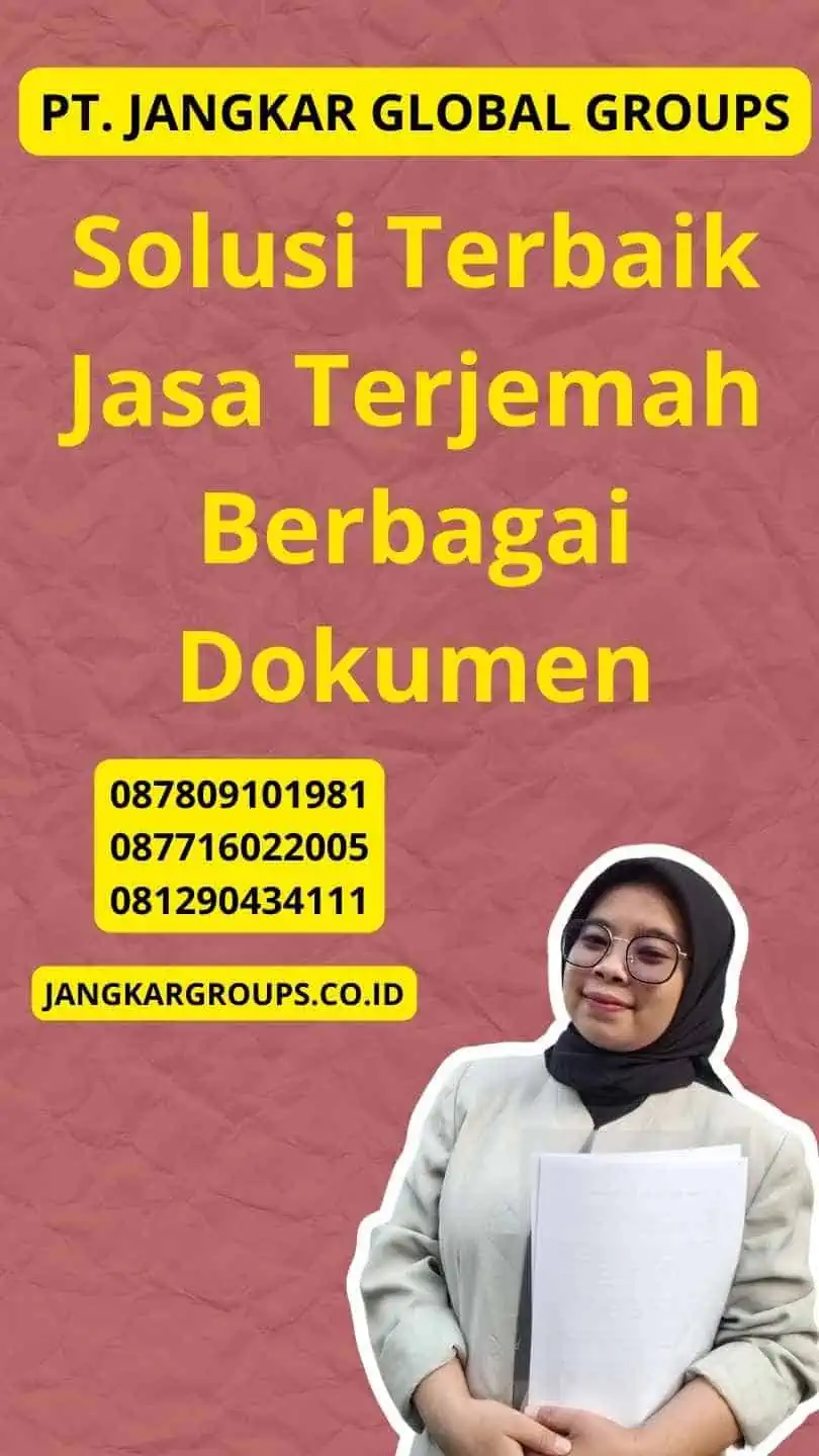 Solusi Terbaik Jasa Terjemah Berbagai Dokumen