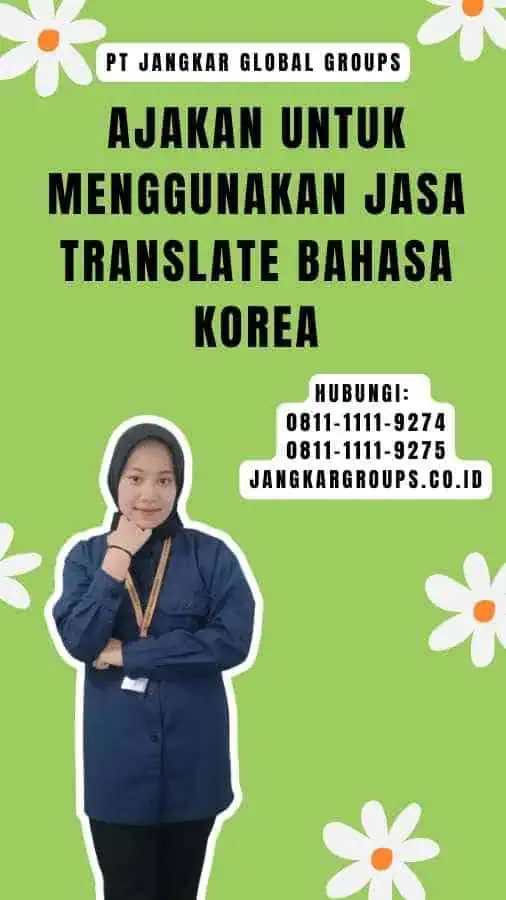 Ajakan untuk Menggunakan Jasa Translate Bahasa Korea