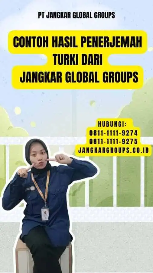 Contoh Hasil Penerjemah Turki dari Jangkar Global Groups