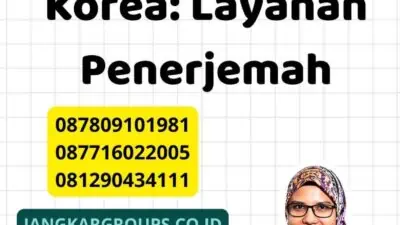 Contoh Penerjemah Ijazah Korea: Layanan Penerjemah