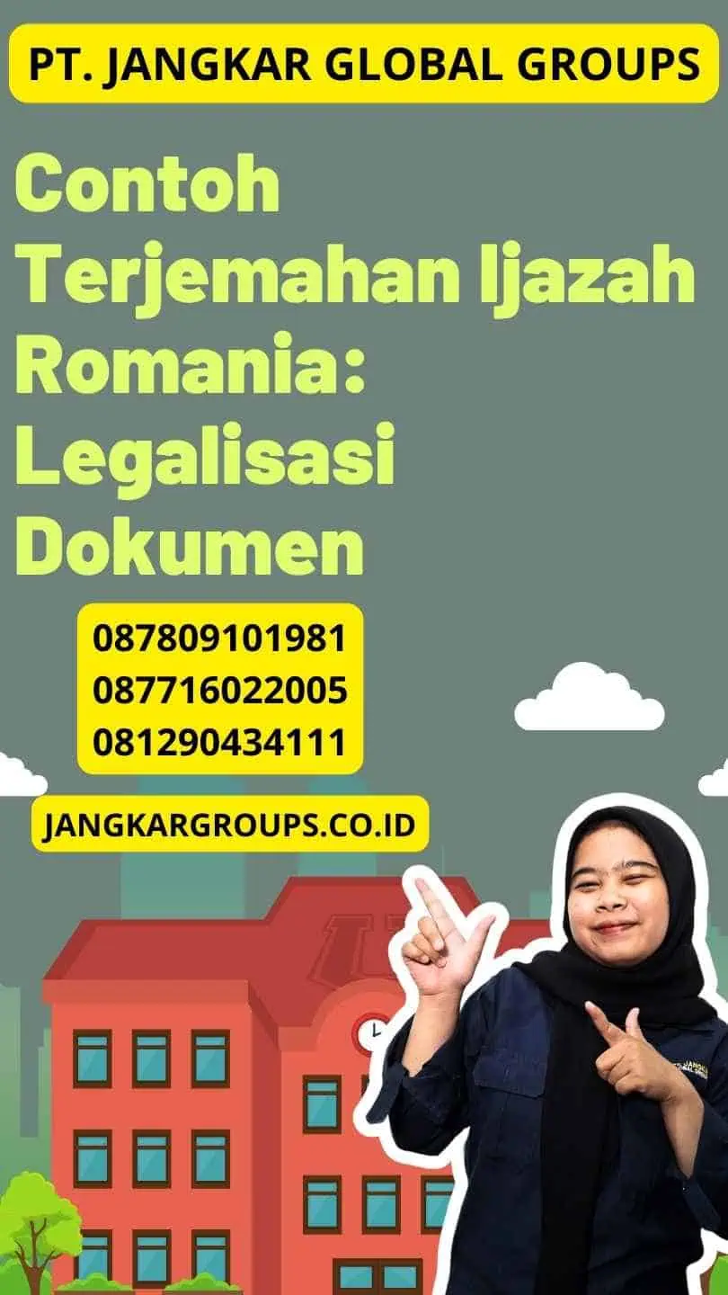 Contoh Terjemahan Ijazah Romania: Legalisasi Dokumen