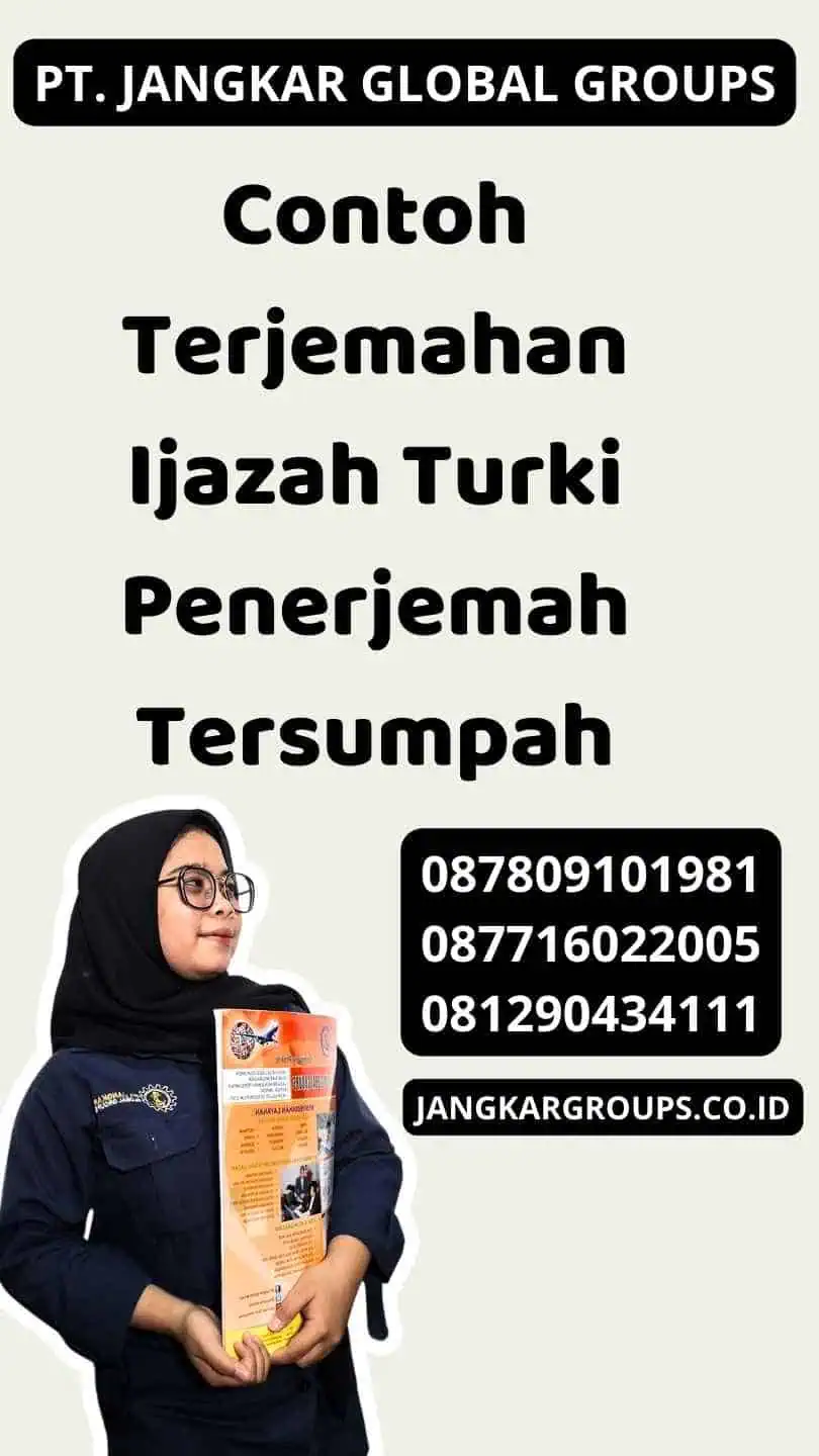 Contoh Terjemahan Ijazah Turki Penerjemah Tersumpah