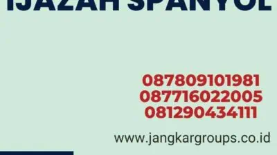 Contoh Translate Ijazah Spanyol