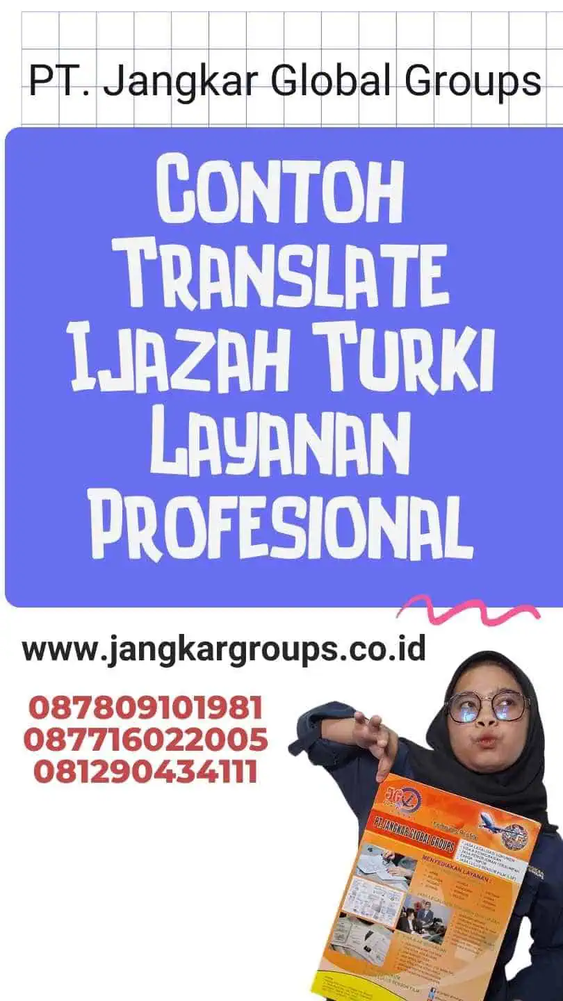 Contoh Translate Ijazah Turki Layanan Profesional
