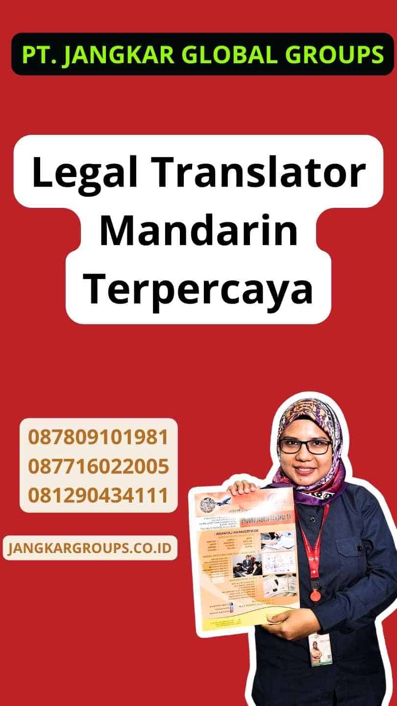 Legal Translator Mandarin Terpercaya