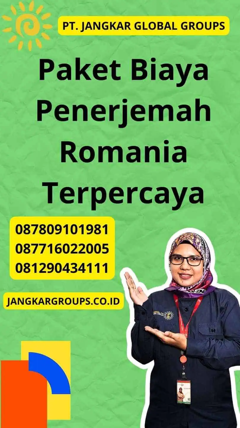 Paket Biaya Penerjemah Romania Terpercaya 