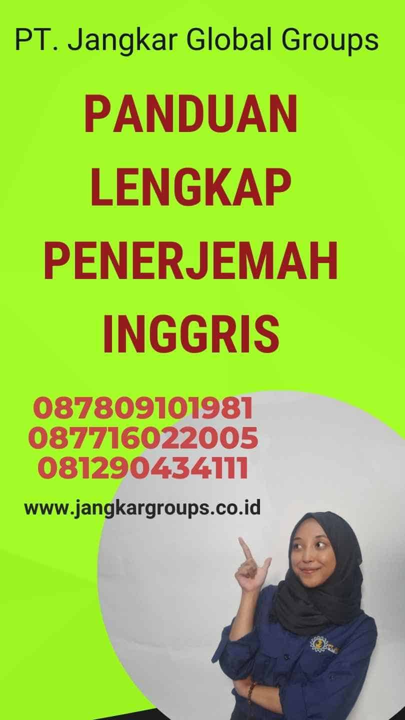 Panduan Lengkap Penerjemah Inggris