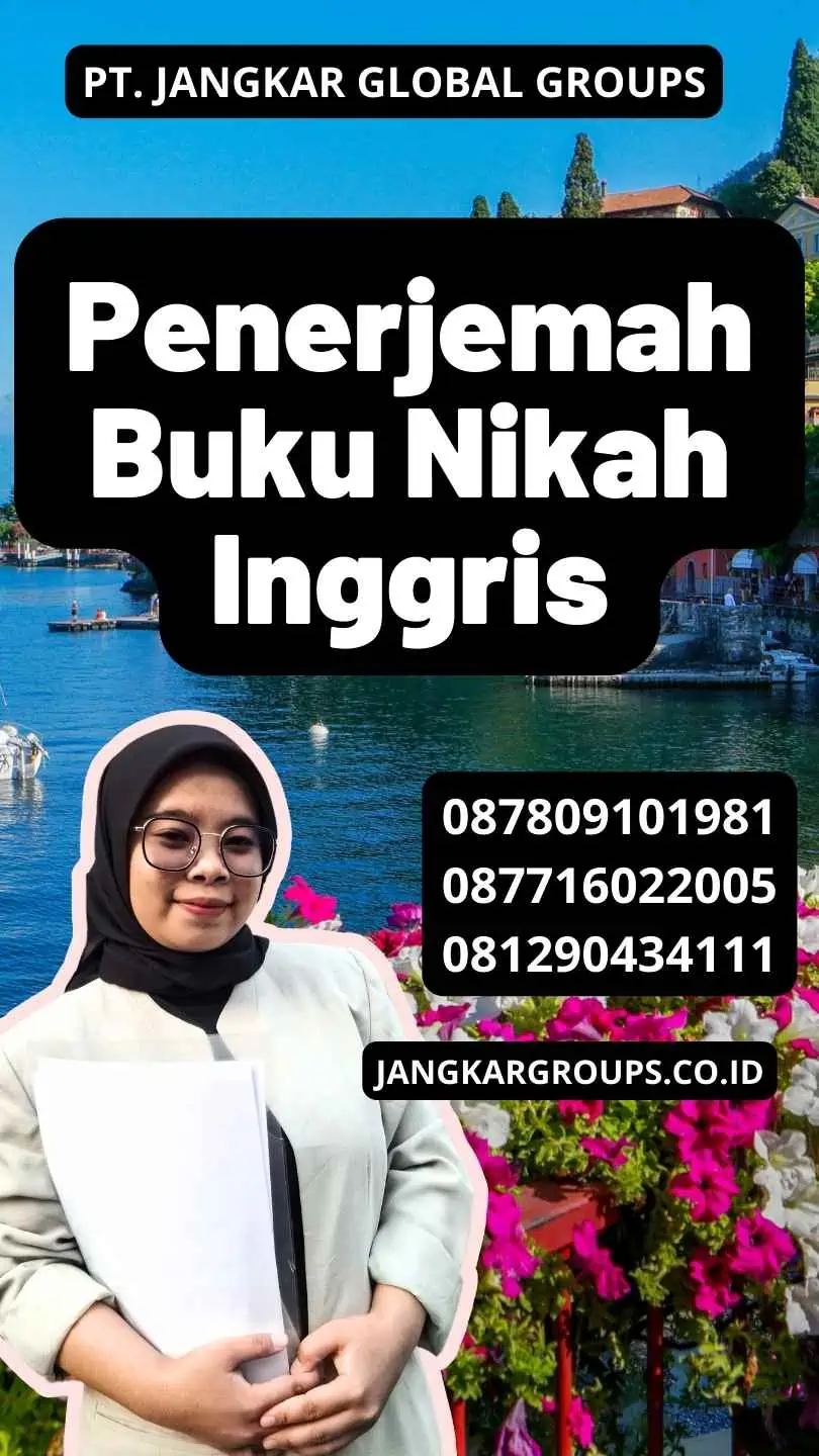 Penerjemah Buku Nikah Inggris