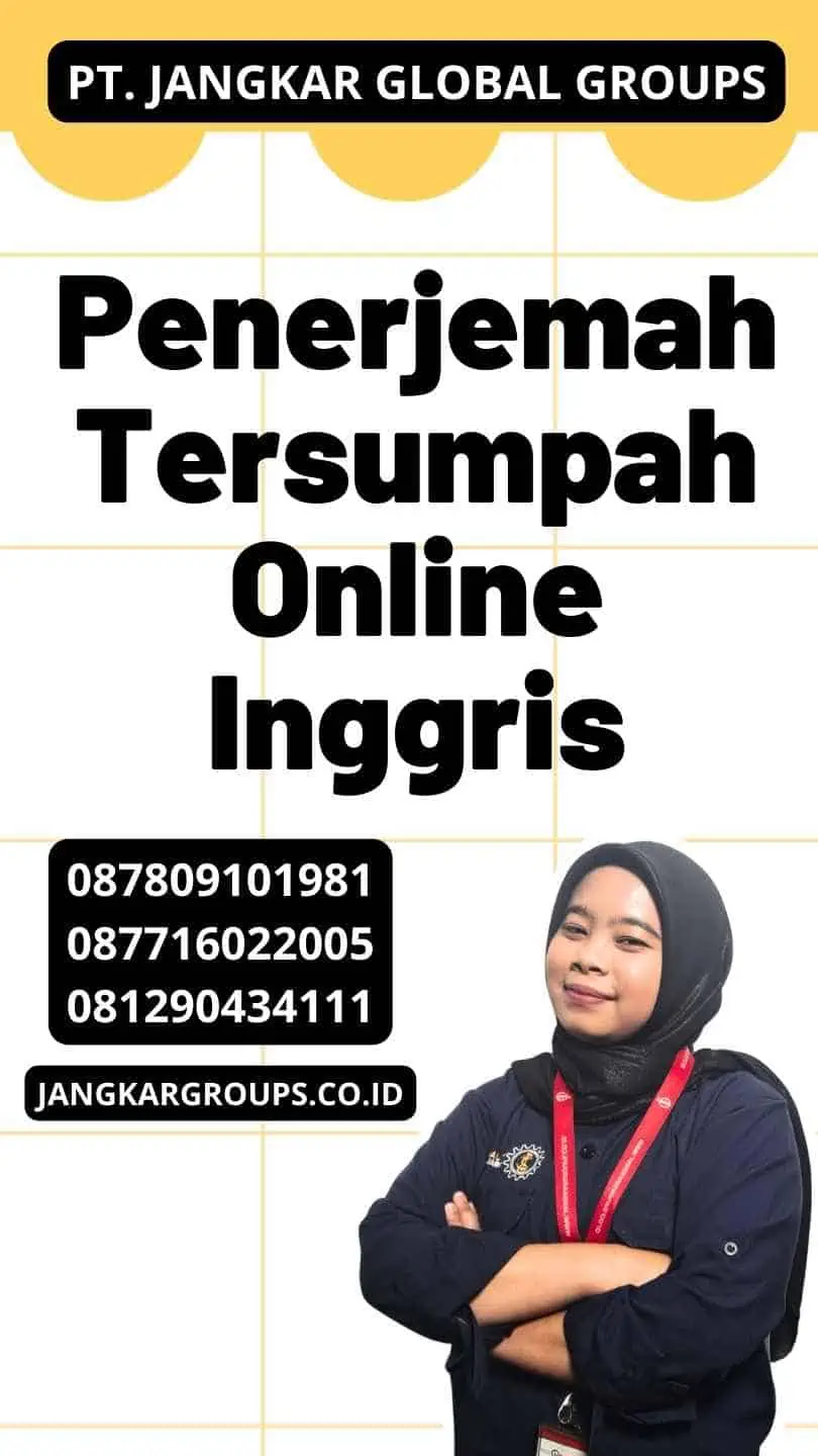 Penerjemah Tersumpah Online Inggris