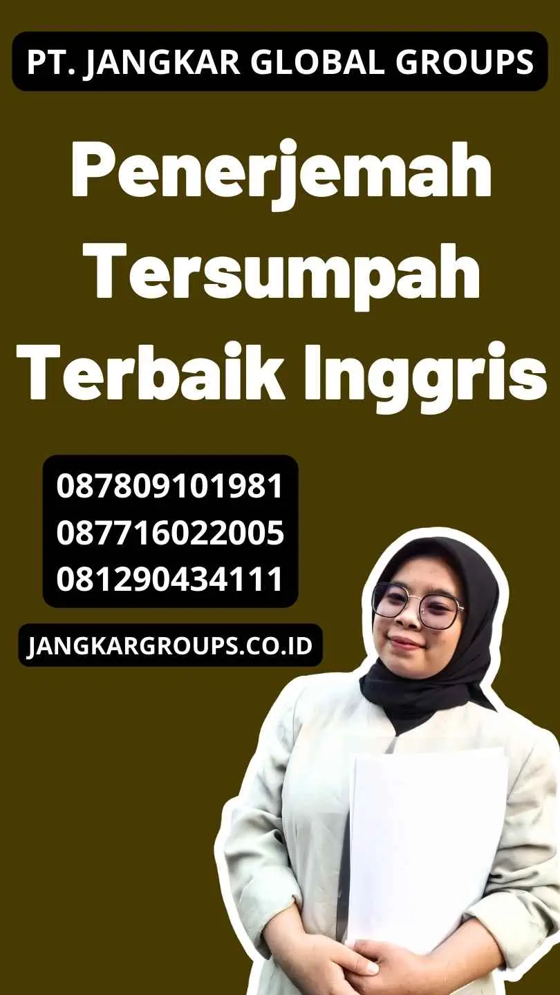 Penerjemah Tersumpah Terbaik Inggris