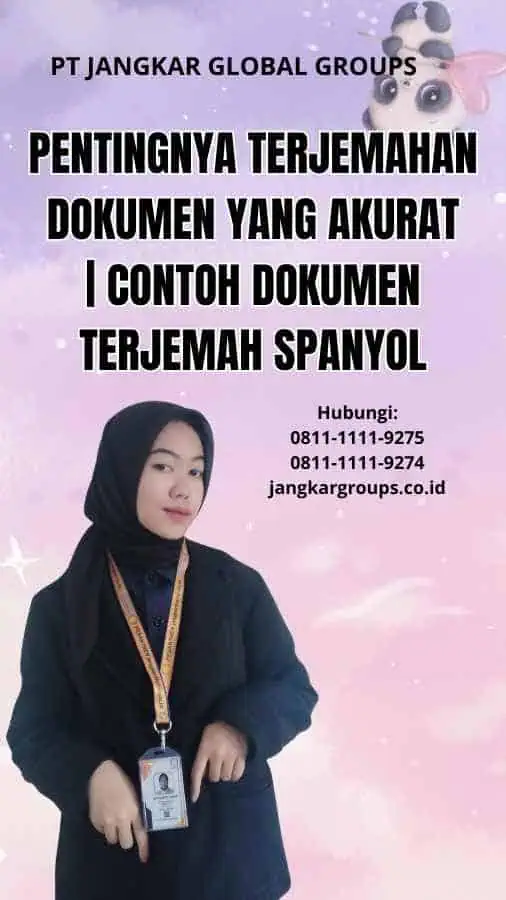 Pentingnya Terjemahan Dokumen yang Akurat | Contoh Dokumen Terjemah Spanyol