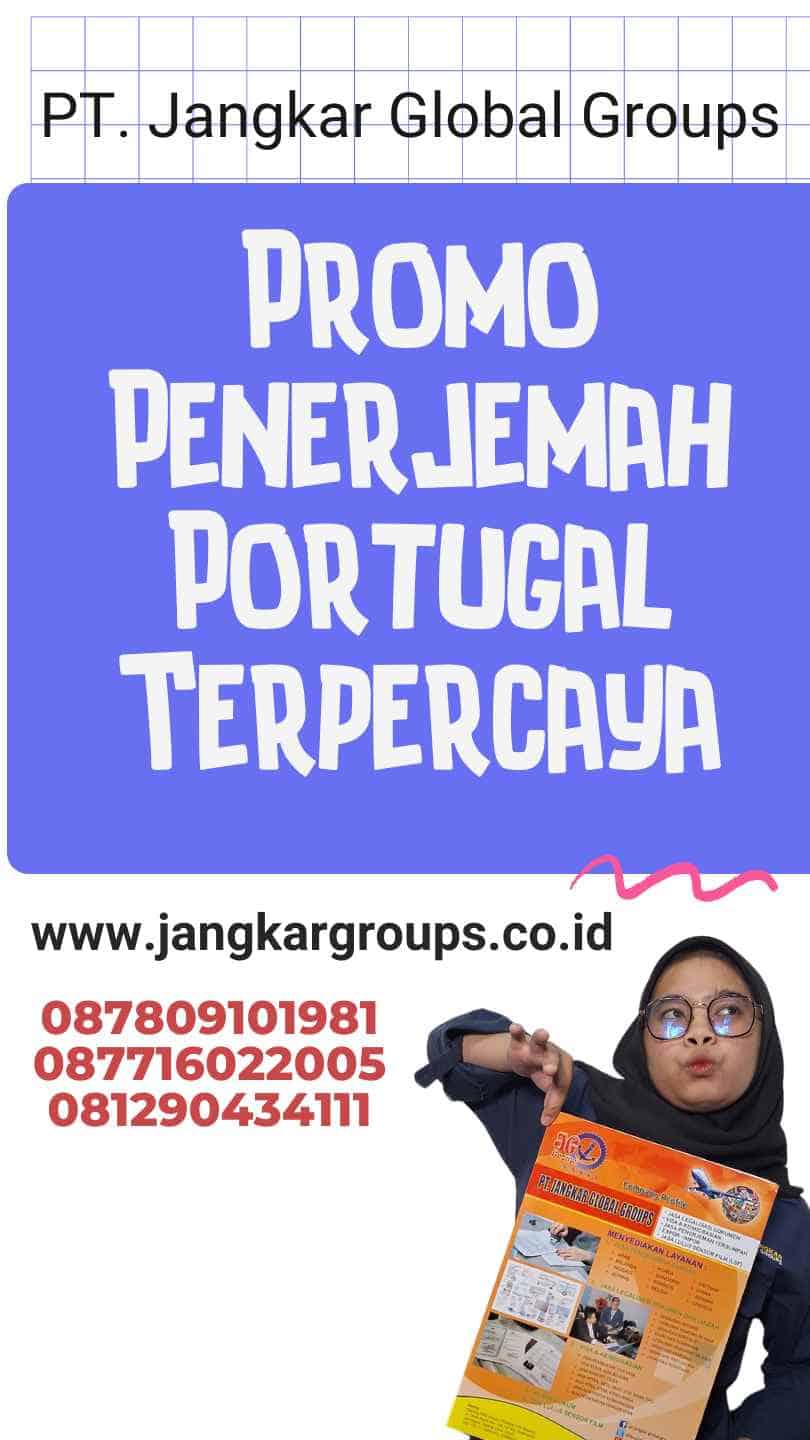 Promo Penerjemah Portugal Terpercaya