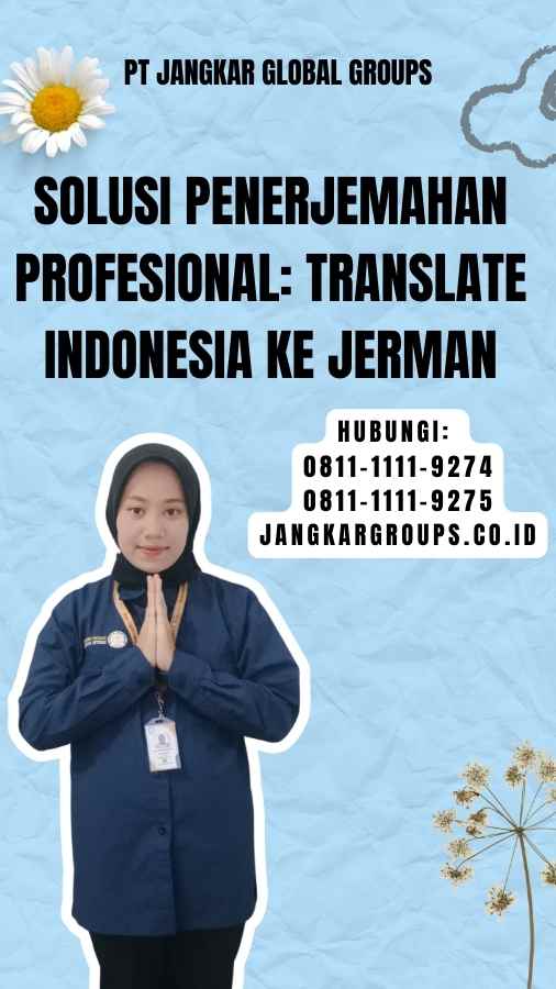 Solusi Penerjemahan Profesional Translate Indonesia ke Jerman