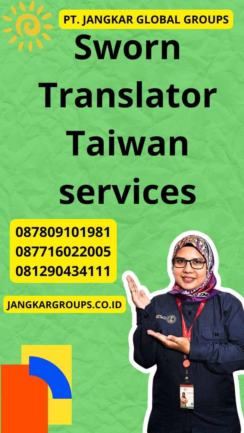 Sworn Translator Taiwan services