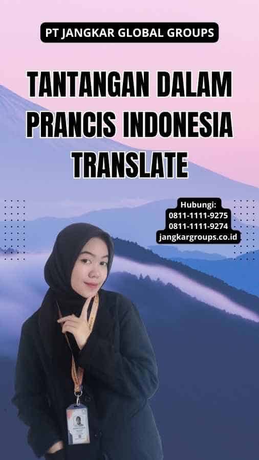 Tantangan dalam Prancis Indonesia Translate