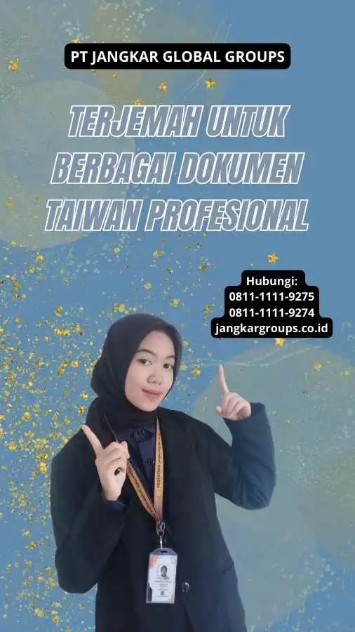 Terjemah Untuk Berbagai Dokumen Taiwan Profesional