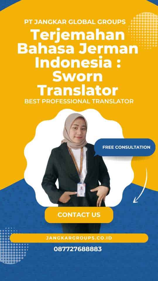 Terjemahan Bahasa Jerman Indonesia : Sworn Translator
