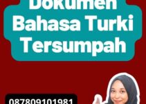 Terjemahan Dokumen Bahasa Turki Tersumpah