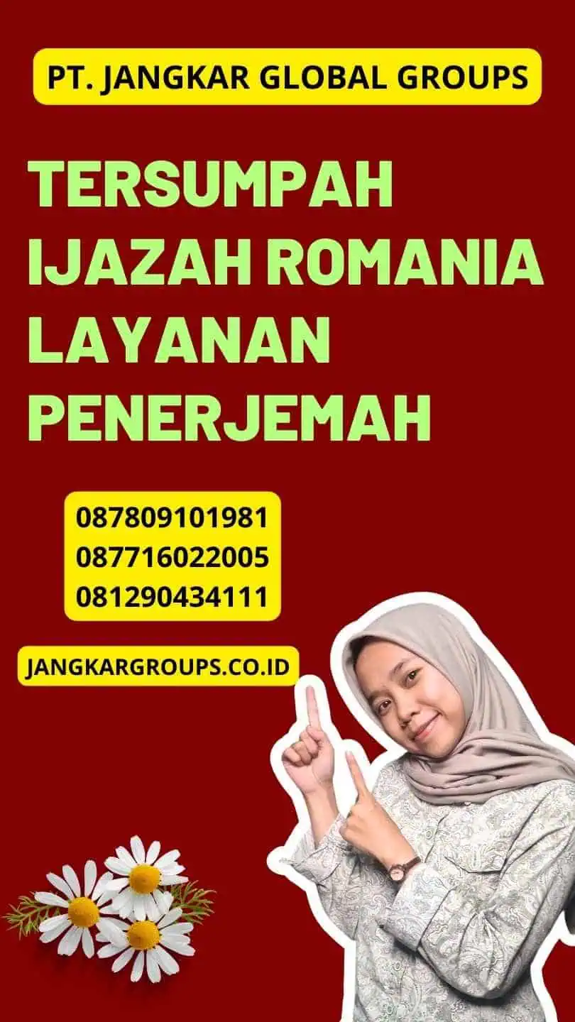 Tersumpah Ijazah Romania Layanan Penerjemah