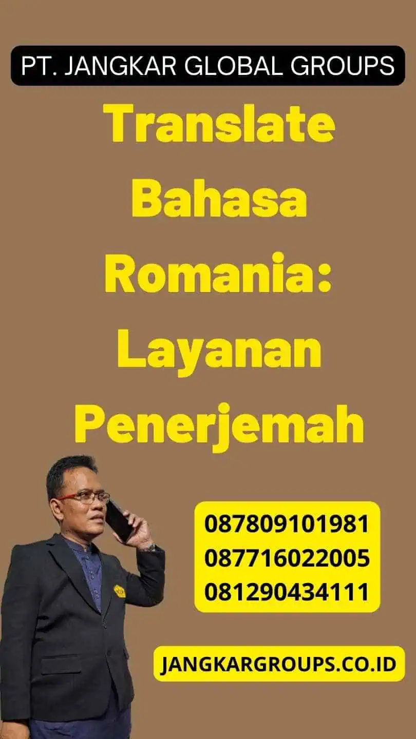 Translate Bahasa Romania: Layanan Penerjemah