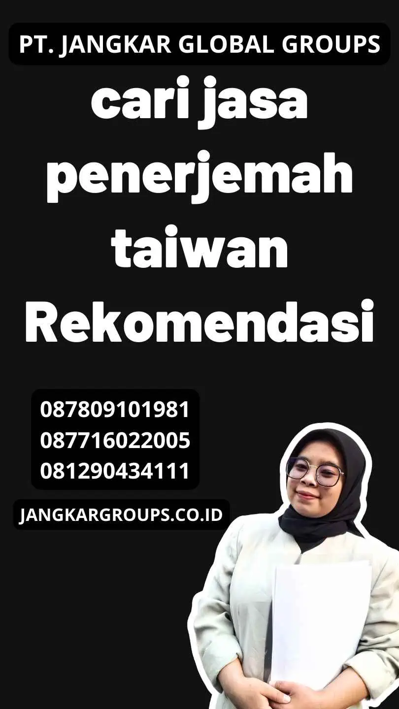 cari jasa penerjemah taiwan Rekomendasi