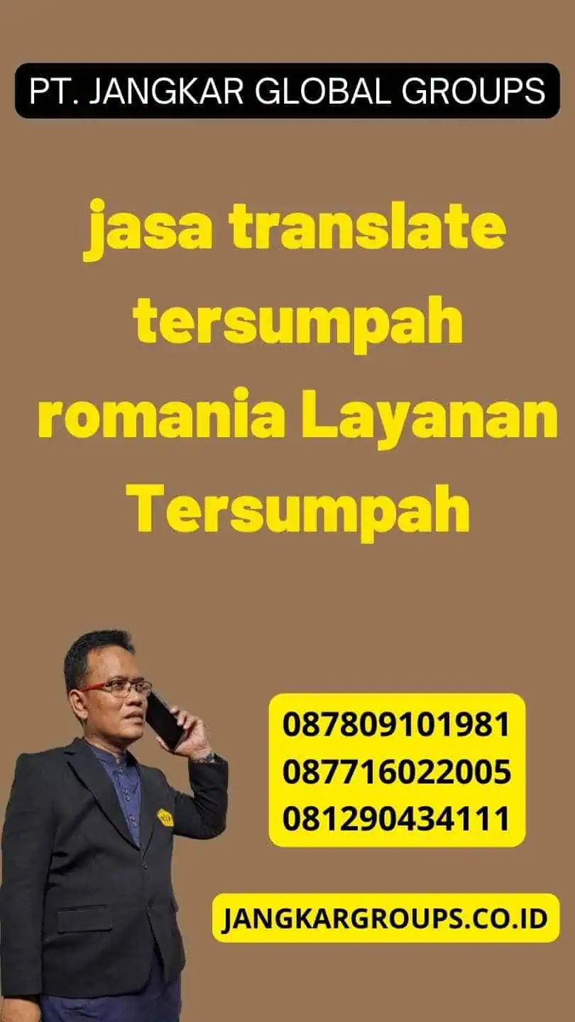 jasa translate tersumpah romania Layanan Tersumpah