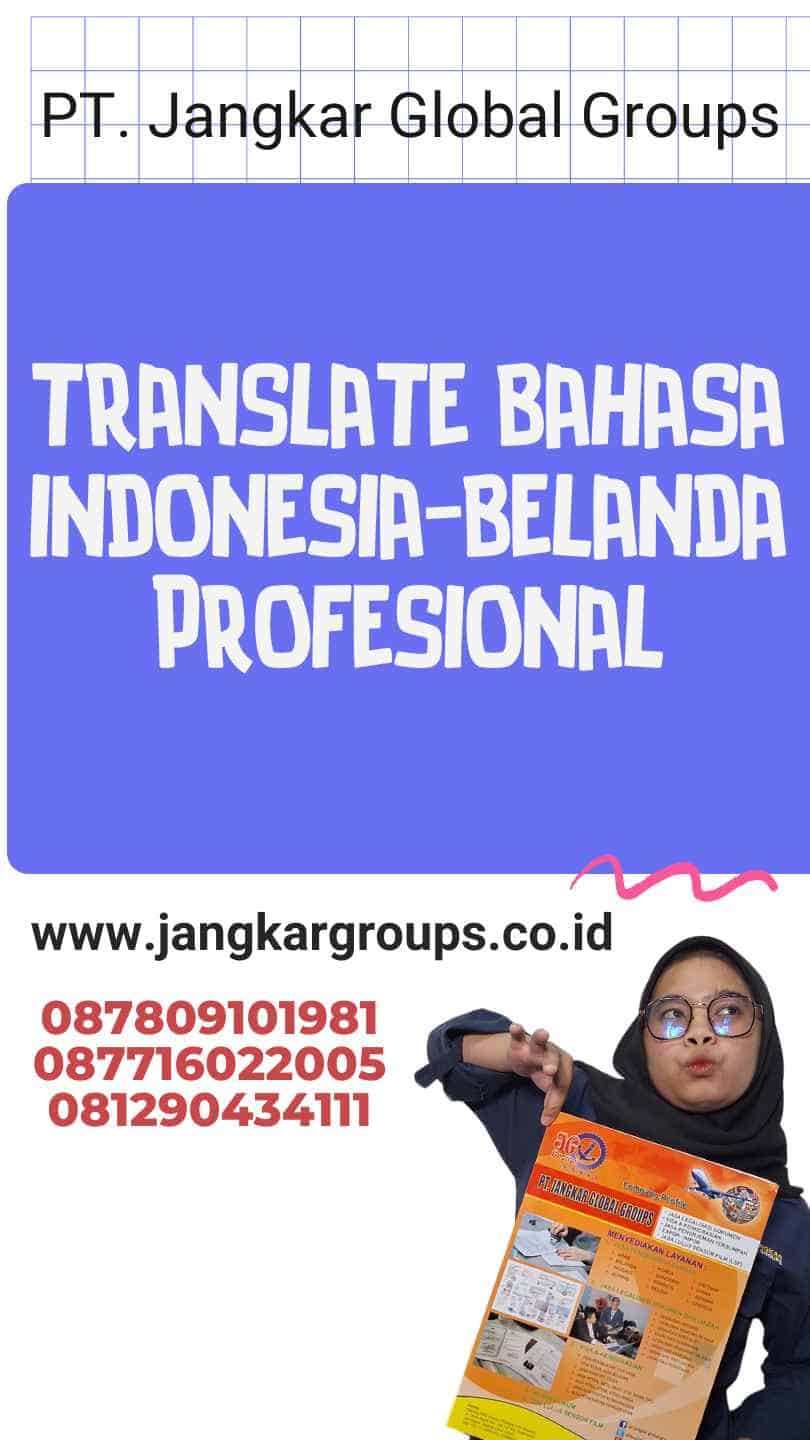 translate bahasa indonesia-belanda Profesional