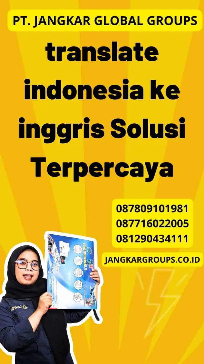 translate indonesia ke inggris Solusi Terpercaya