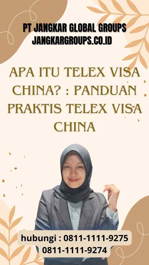 Apa itu Telex Visa China? Panduan Praktis Telex Visa China