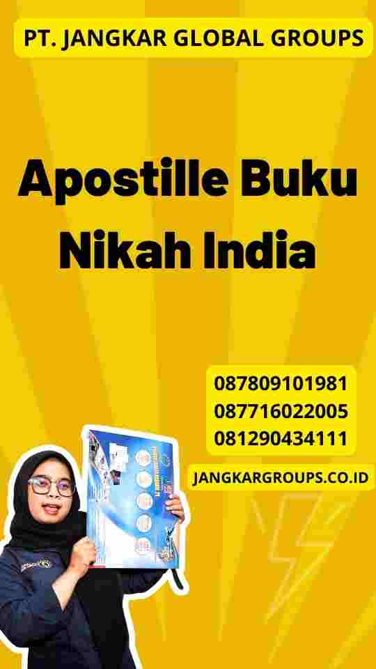 Apostille Buku Nikah India