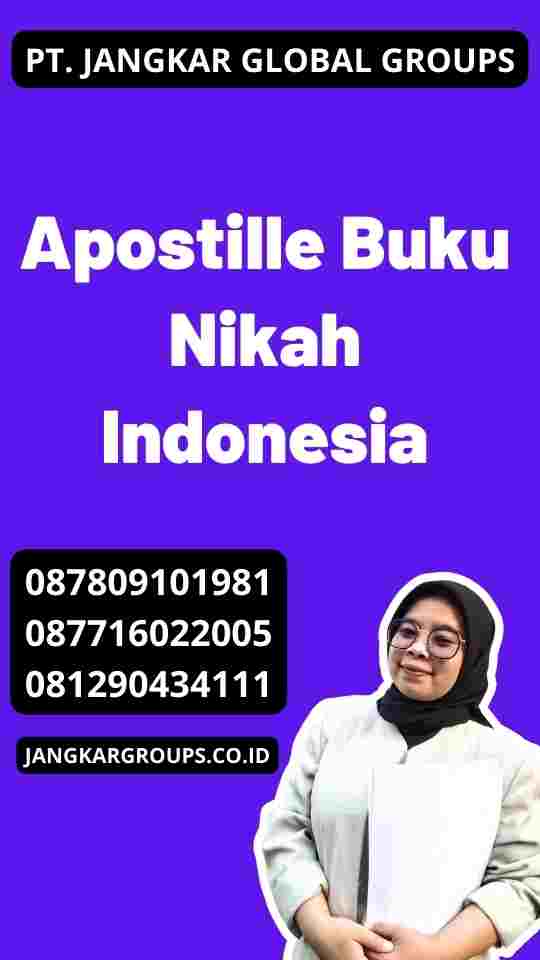 Apostille Buku Nikah Indonesia