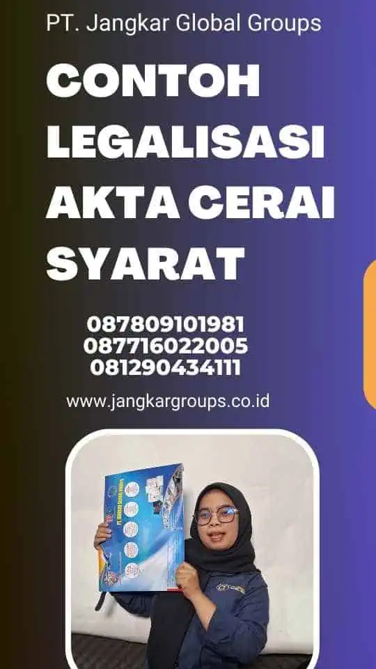 Contoh Legalisasi Akta Cerai syarat