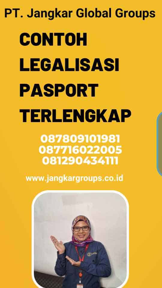 Contoh Legalisasi Pasport Terlengkap