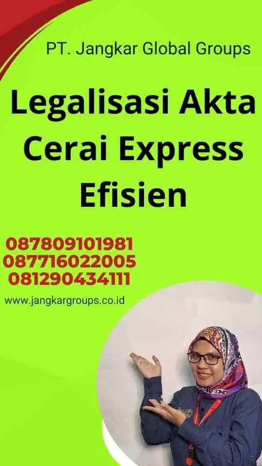 Legalisasi Akta Cerai Express Efisien