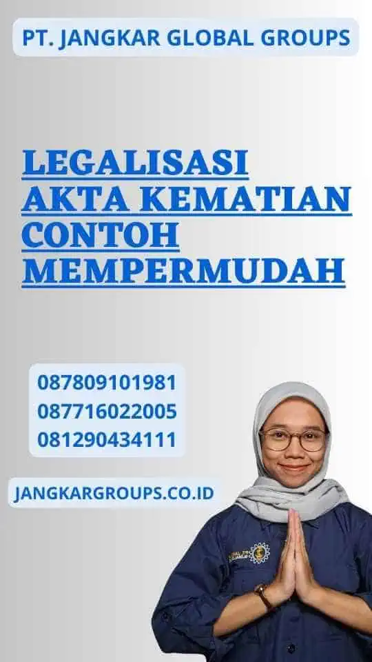 Legalisasi Akta Kematian Contoh Mempermudah