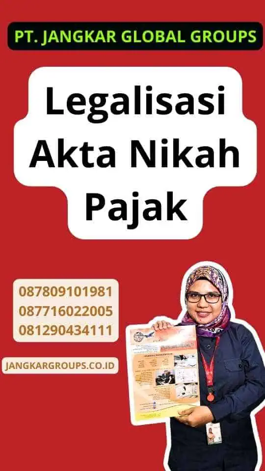 Legalisasi Akta Nikah Pajak