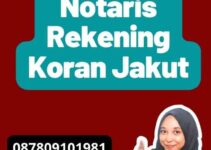 Legalisir Notaris Rekening Koran Jakut