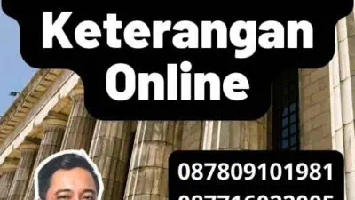 Legalisir Notaris Surat Keterangan Online