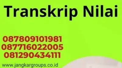 Legalisir Notaris Transkrip Nilai