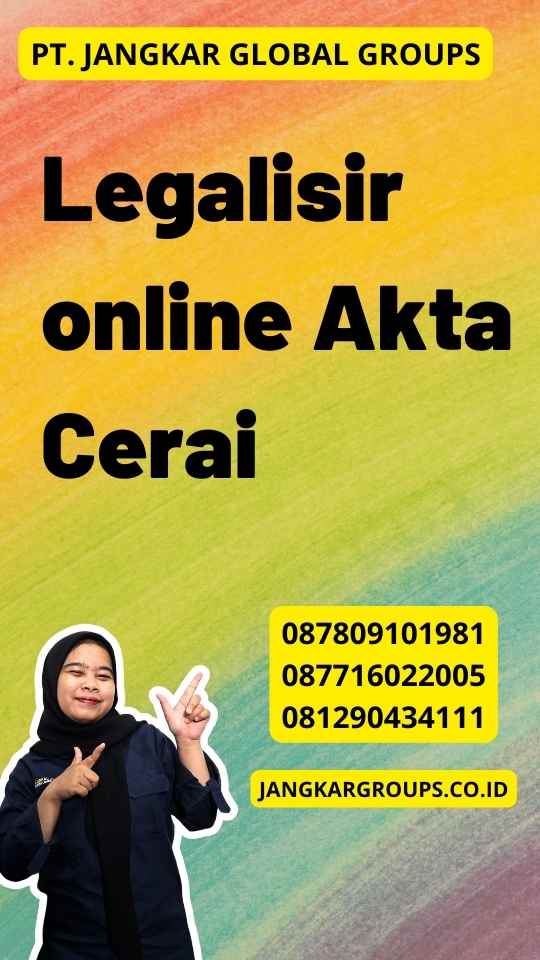 Legalisir online Akta Cerai