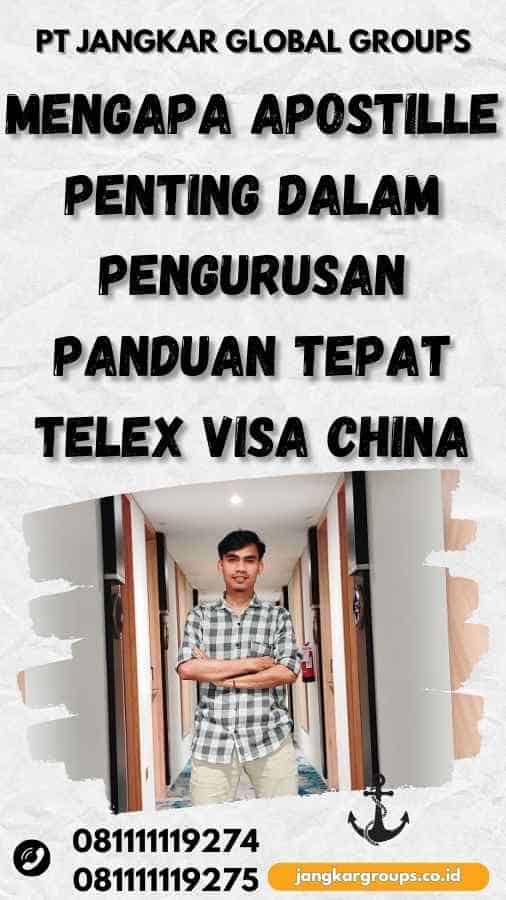 Mengapa Apostille Penting dalam Pengurusan Panduan Tepat Telex Visa China