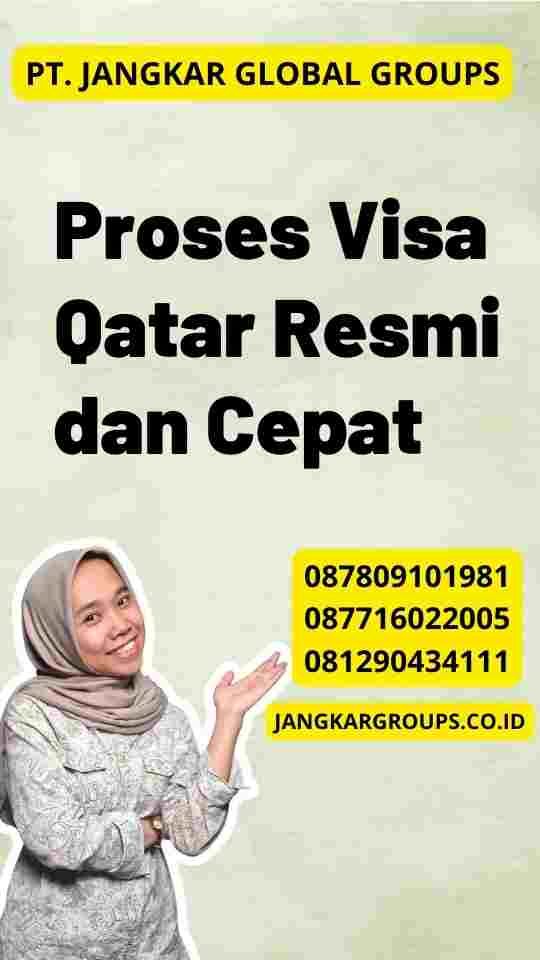 Proses Visa Qatar Resmi dan Cepat